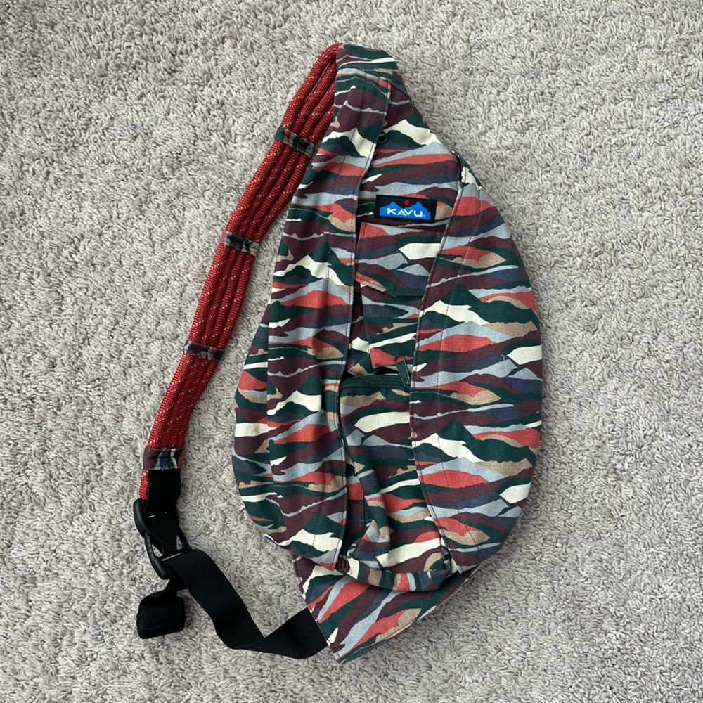 KAVU Multicolor Camouflage Sling Bag